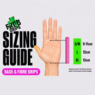Size guide for FROG GRIPS® BASE - Fingerhole